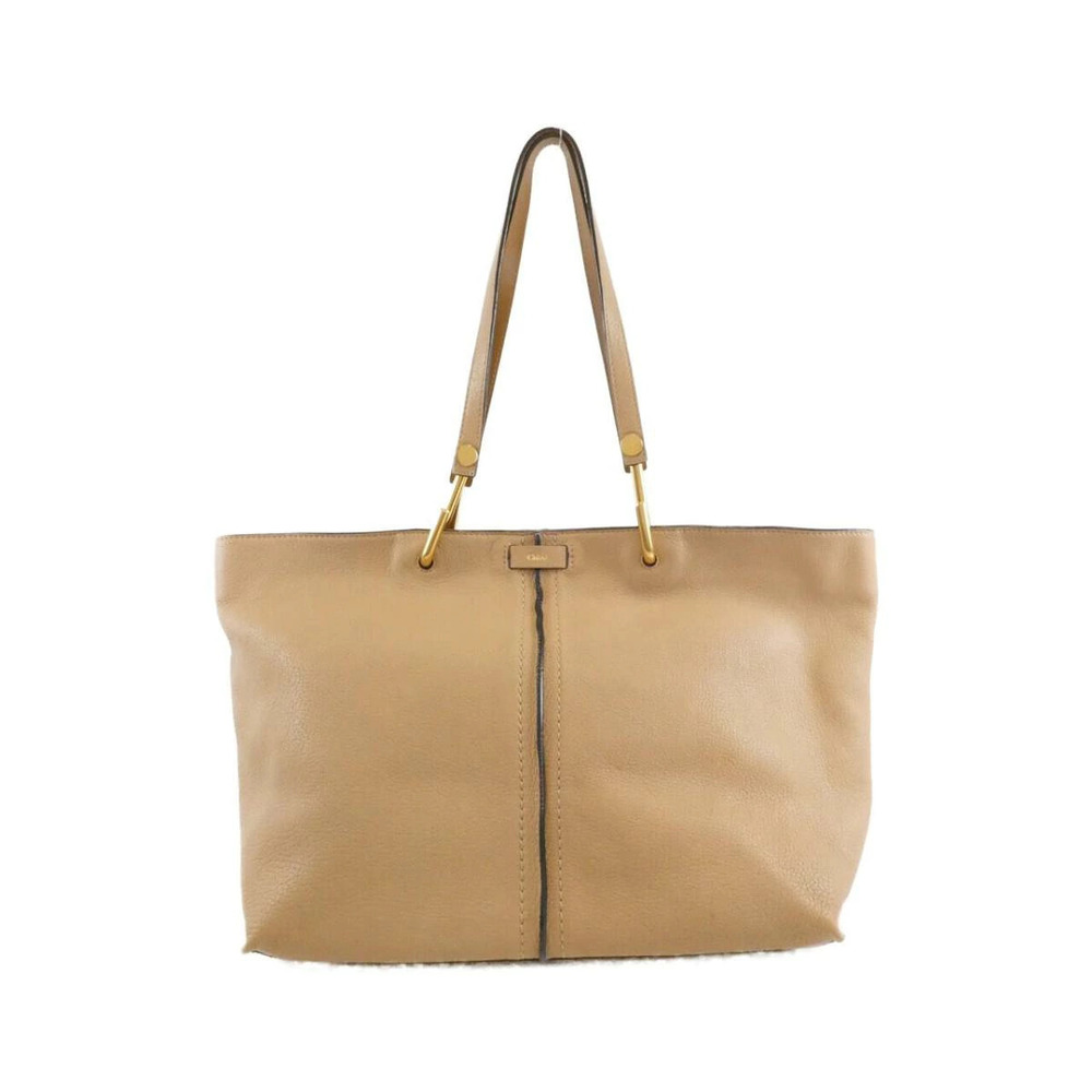 Chloe Keri Grained Leather Tote tan beige